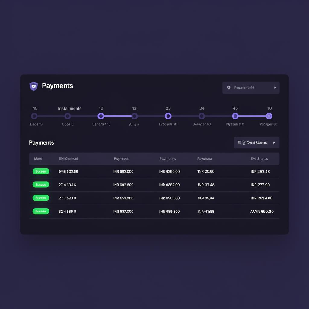 Payments & EMI screenshot